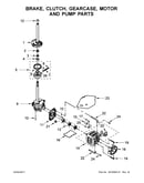 Brake, clutch, gearcase, motor and pump parts