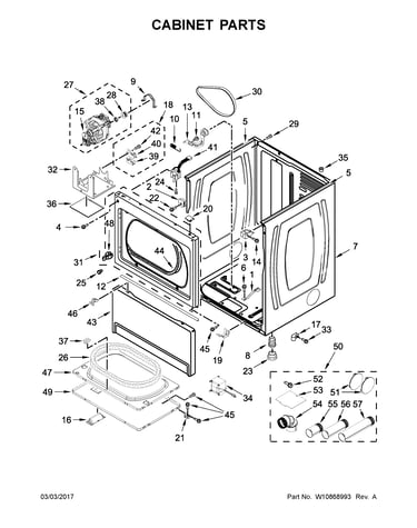 Cabinet parts