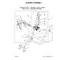 Whirlpool XCGM2765FQ0 burner assembly diagram