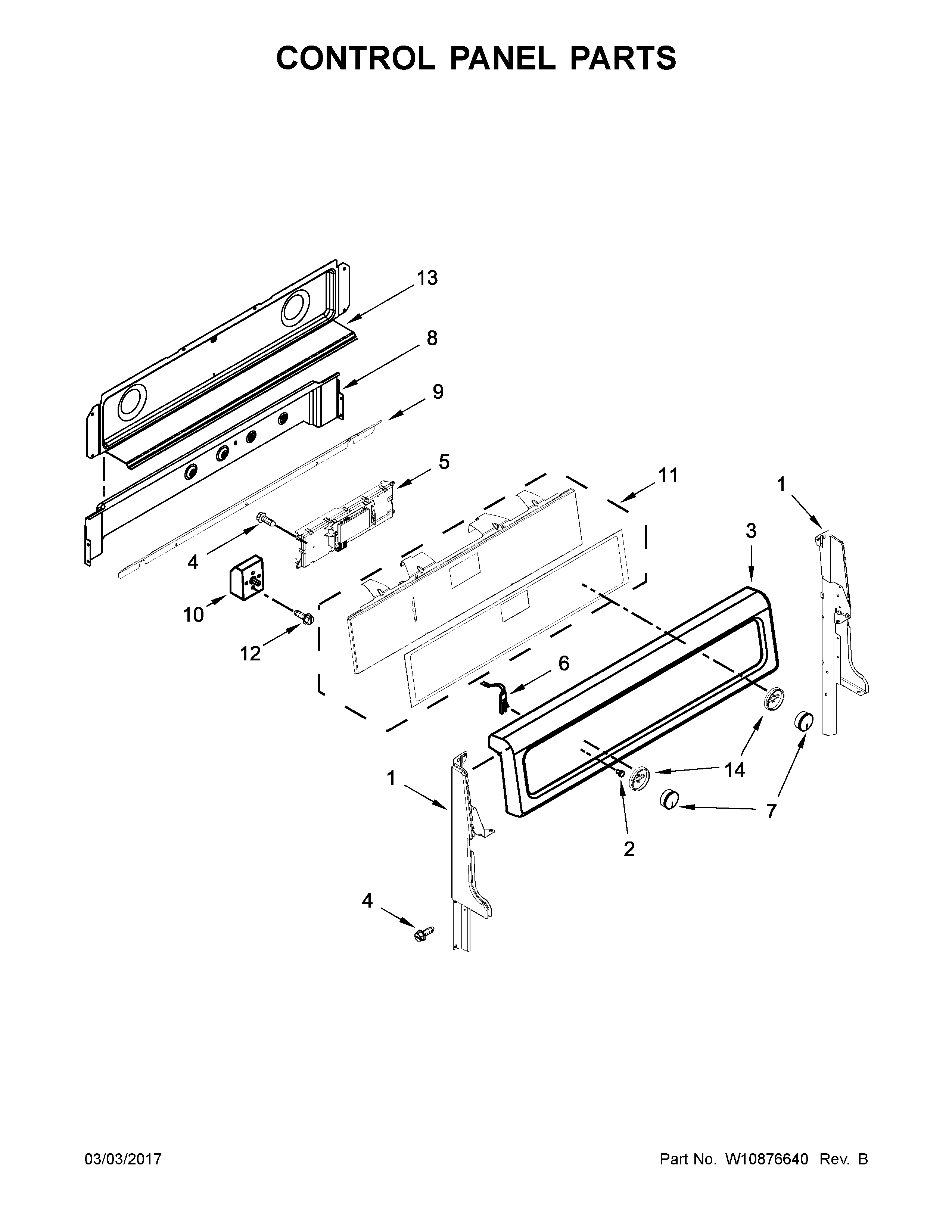 CONTROL PANEL PARTS