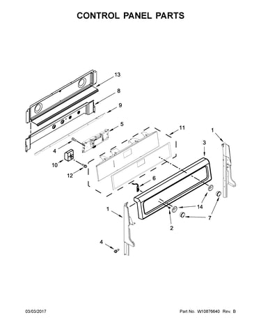 Control panel parts