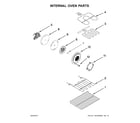 Whirlpool WGE745C0FH00 internal oven parts diagram
