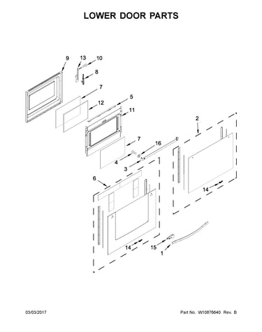 Lower door parts