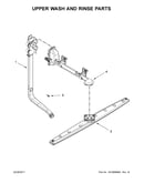 Upper wash and rinse parts