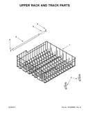 Upper rack and track parts