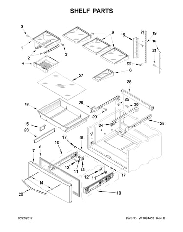 Shelf parts