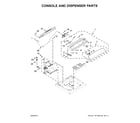 Whirlpool 7MWTW7000EW1 controls and water inlet parts diagram