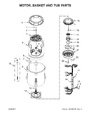 Motor, basket and tub parts