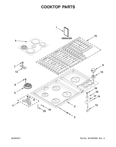 Cooktop parts