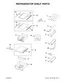 Refrigerator shelf parts