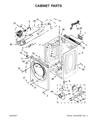Cabinet parts