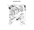 Maytag MGDB835DW0 bulkhead parts diagram