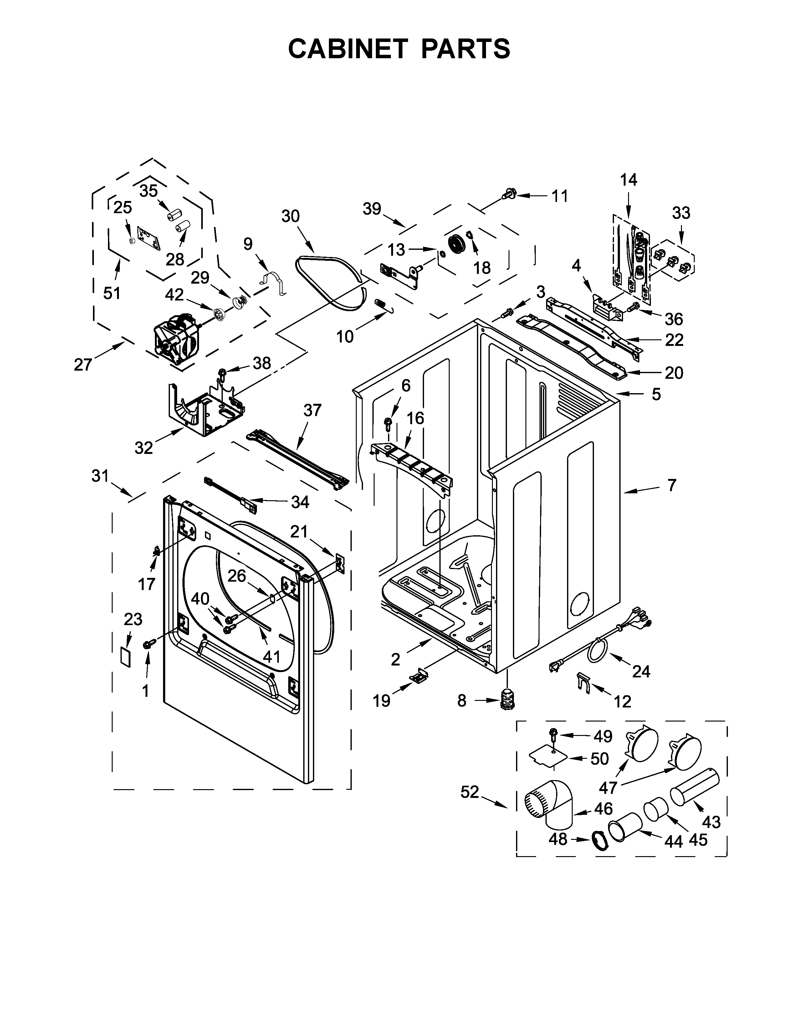 Cabinet parts