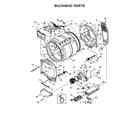 Maytag YMEDB855DW3 bulkhead parts diagram