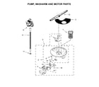 Amana ADB1400AGS0 pump, washarm and motor parts diagram