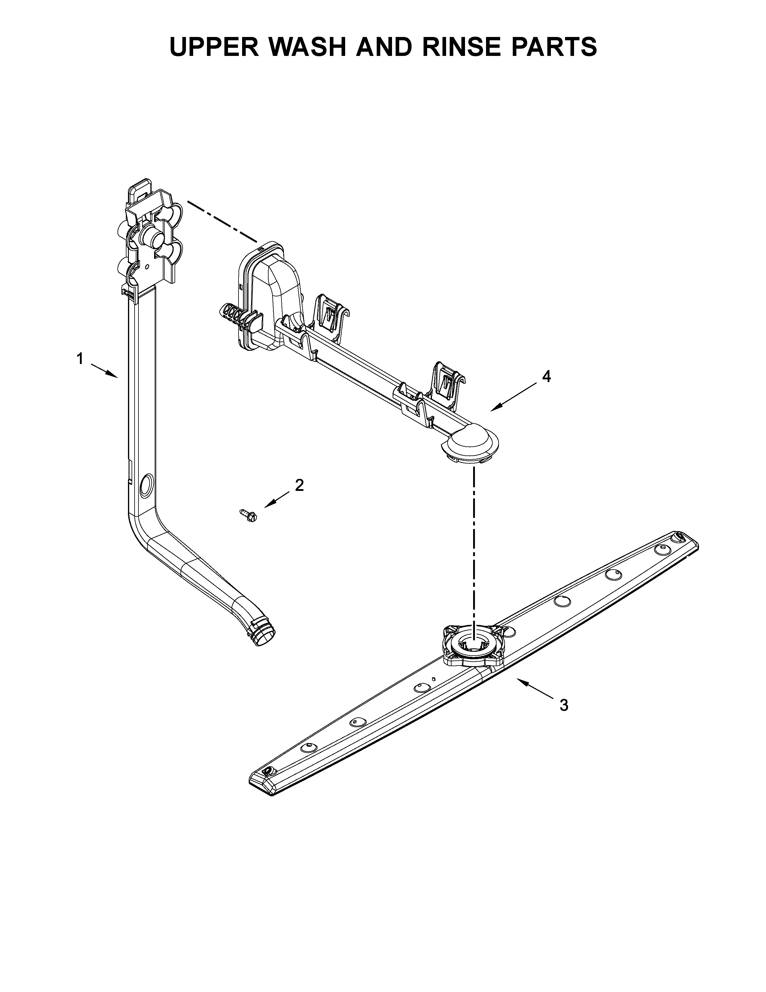 UPPER WASH AND RINSE PARTS