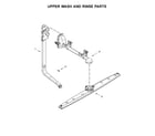 Amana ADB1400AGS0 upper wash and rinse parts diagram