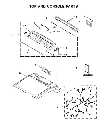Top and console parts