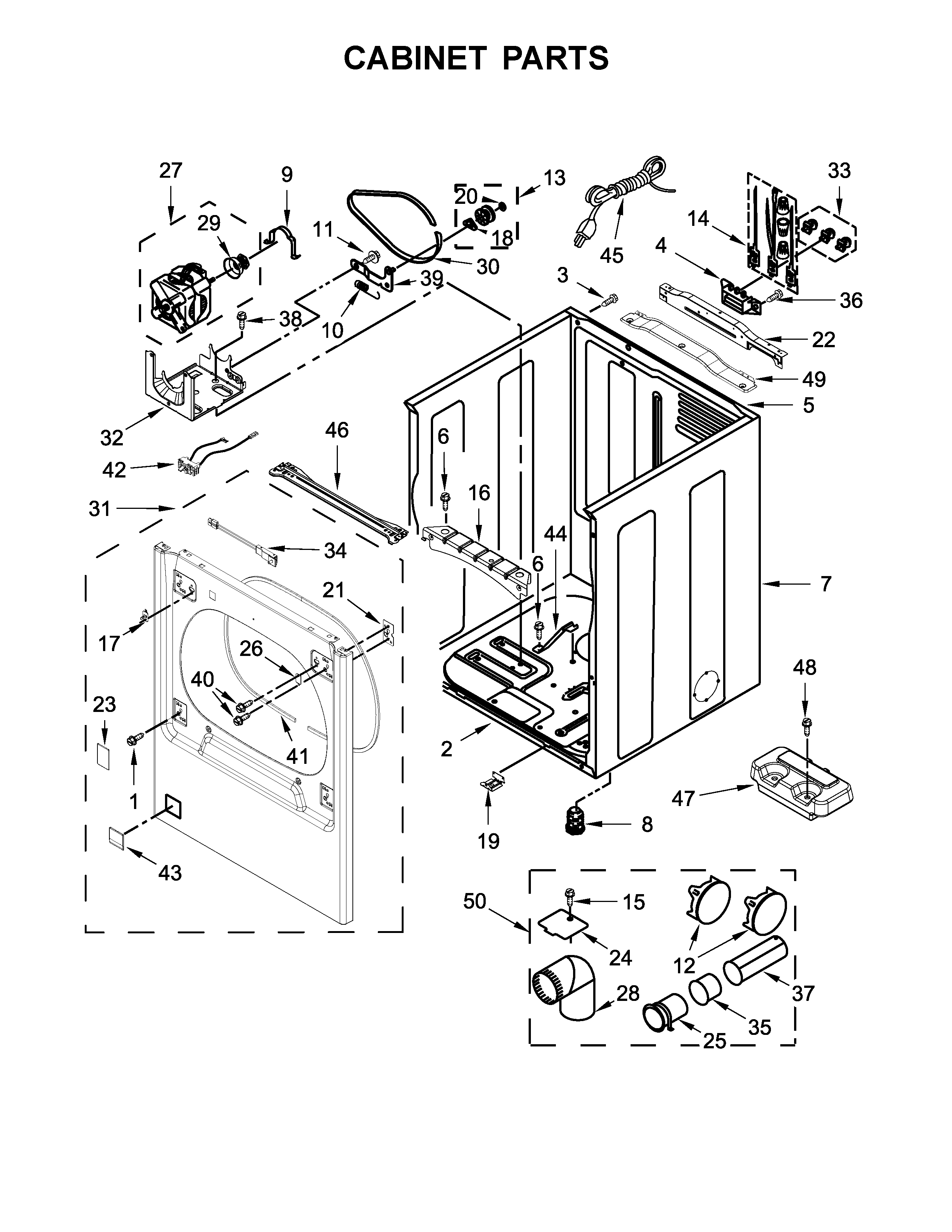 Cabinet parts