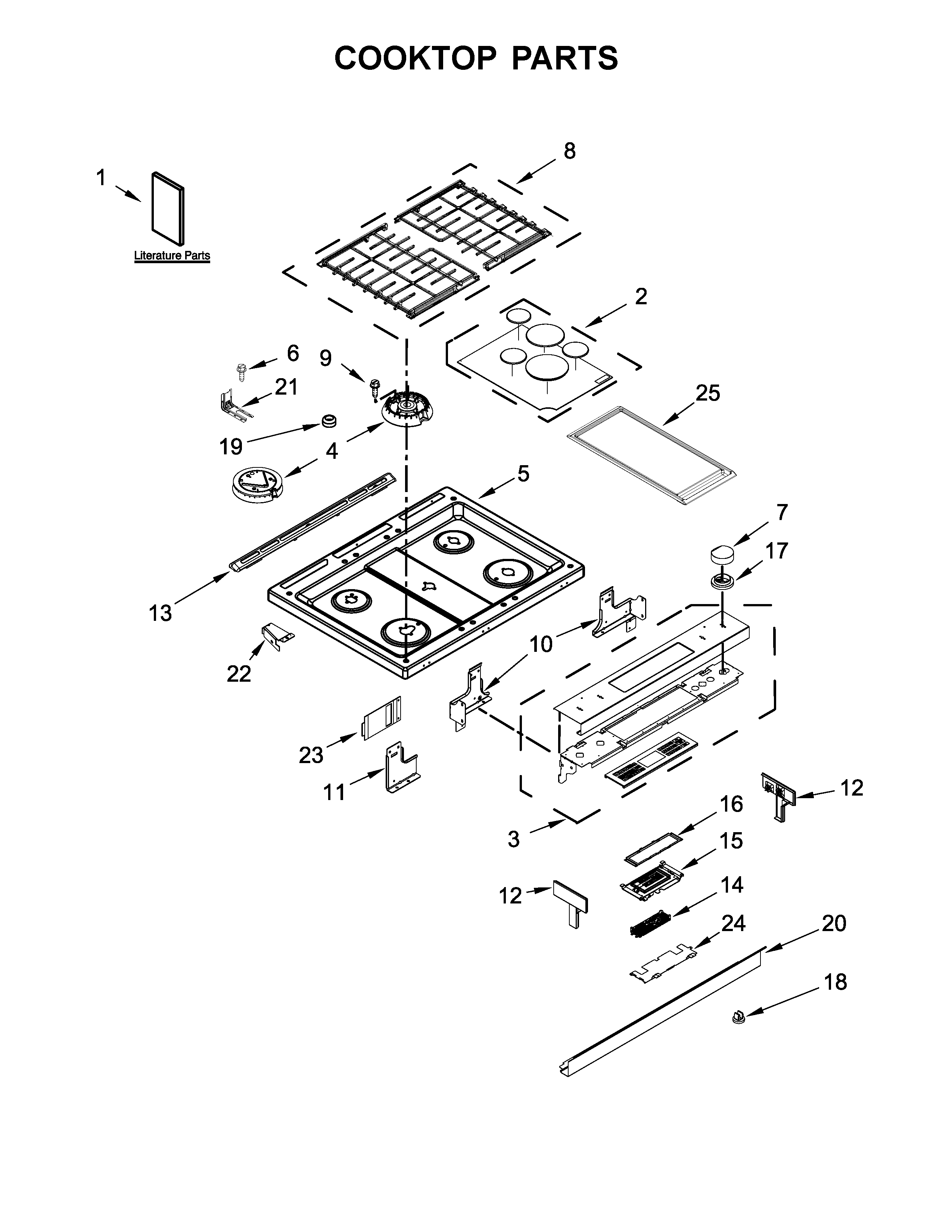 Cooktop parts