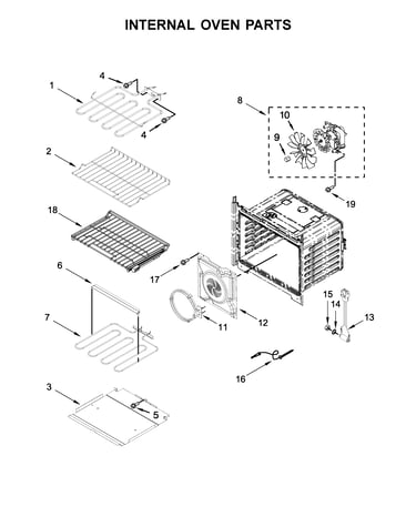 Internal oven parts