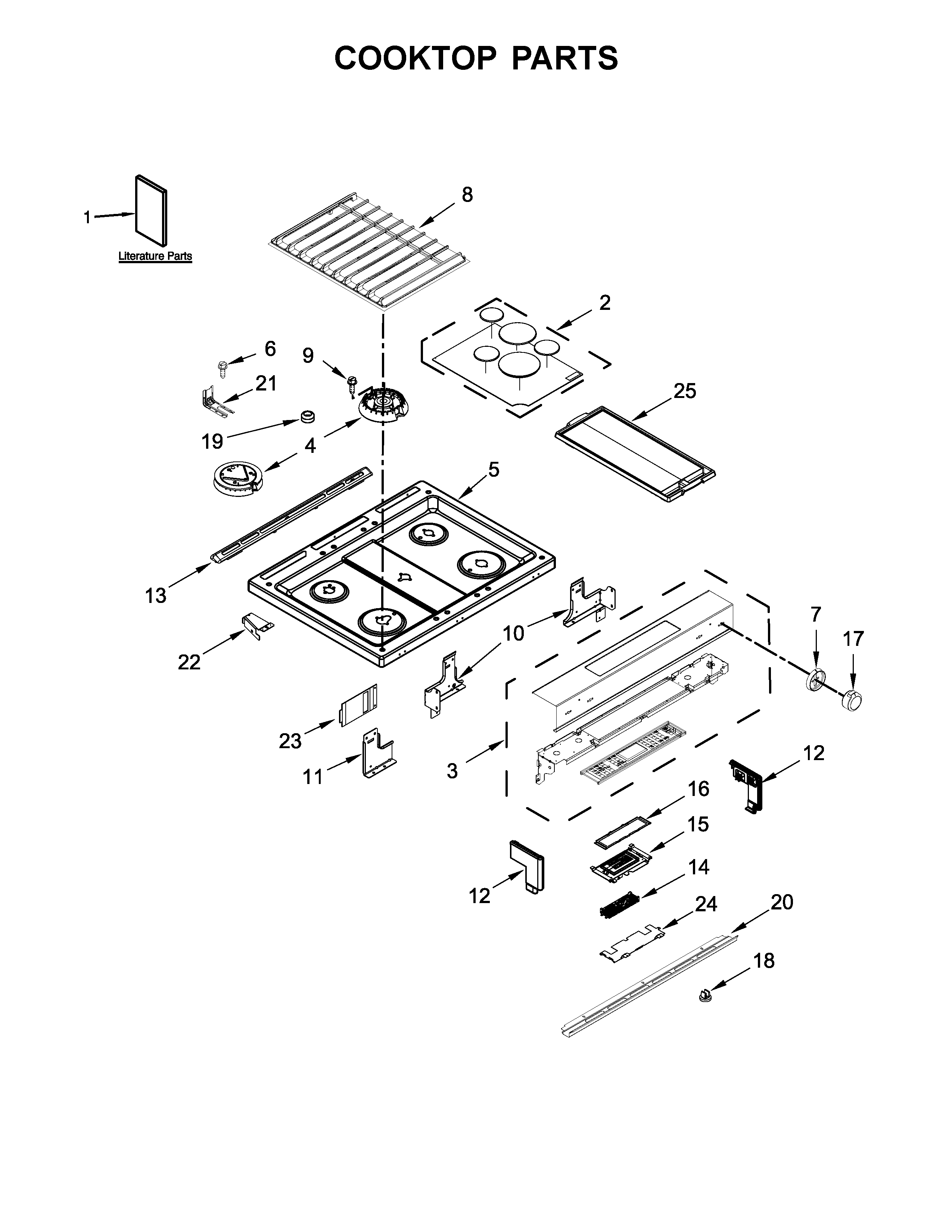 Cooktop parts