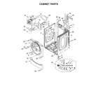 Whirlpool CED9150GW0 cabinet parts diagram