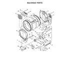Whirlpool CED9150GW0 bulkhead parts diagram