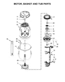 Motor, basket and tub parts