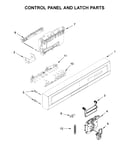 Control panel and latch parts