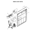 Whirlpool WDP370PAHB0 inner door parts diagram