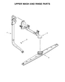 Upper wash and rinse parts