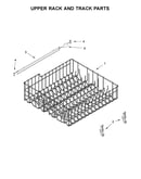 Upper rack and track parts