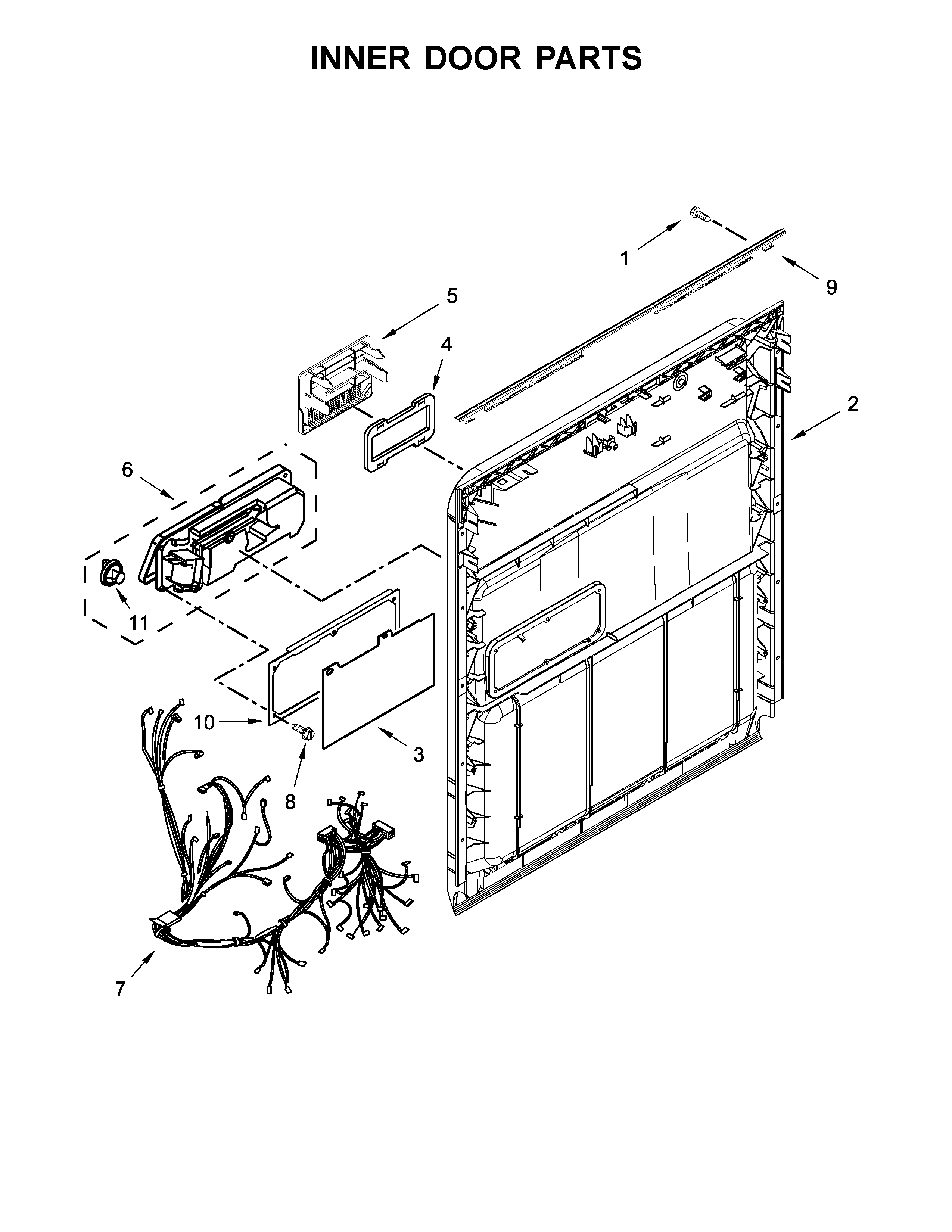 Inner door parts