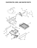 Evaporator, grid, and water parts