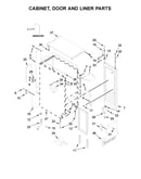 Cabinet, door and liner parts