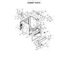 Maytag MEDX6STBW0 cabinet parts diagram