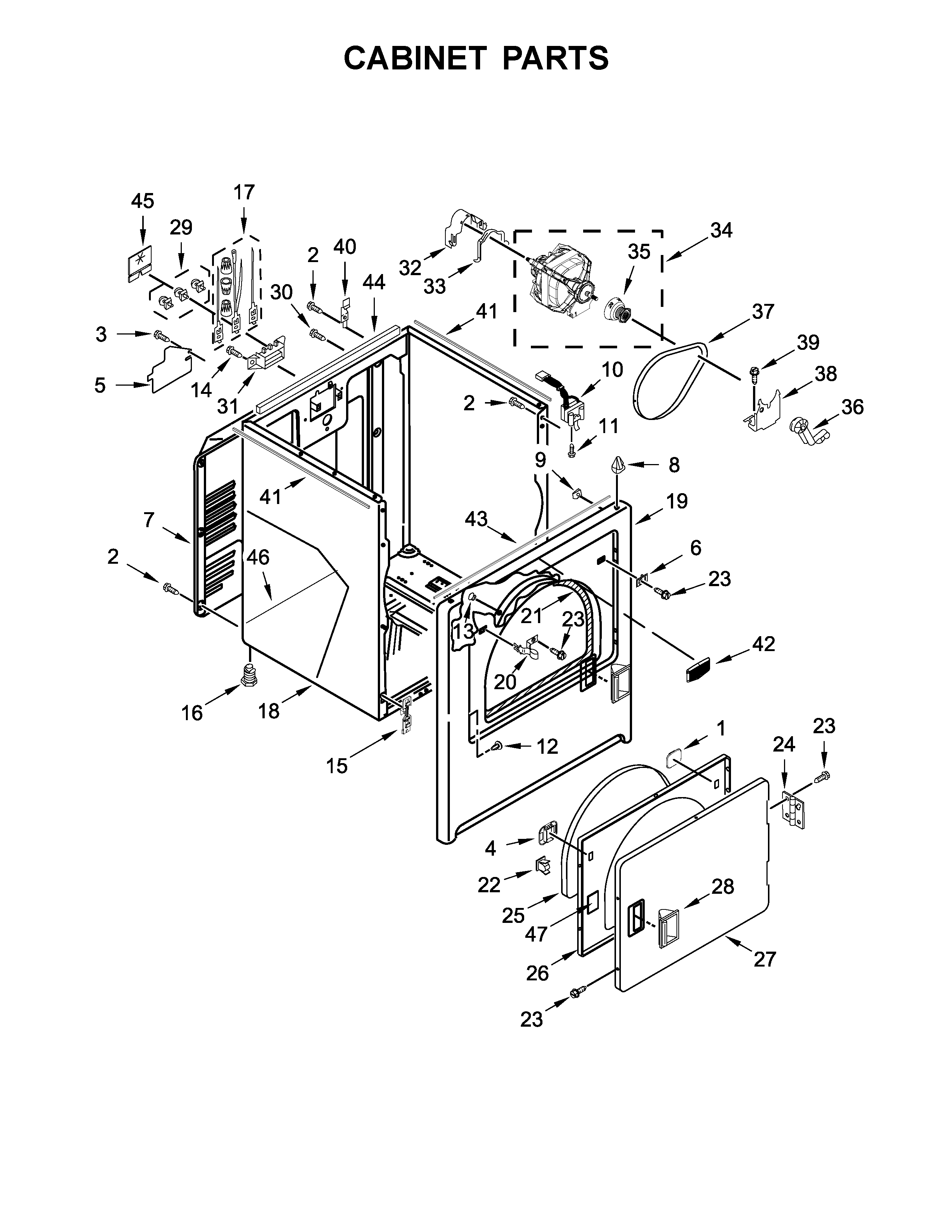 Cabinet parts