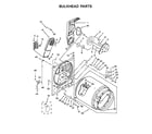Maytag YMEDB755DW1 bulkhead parts diagram