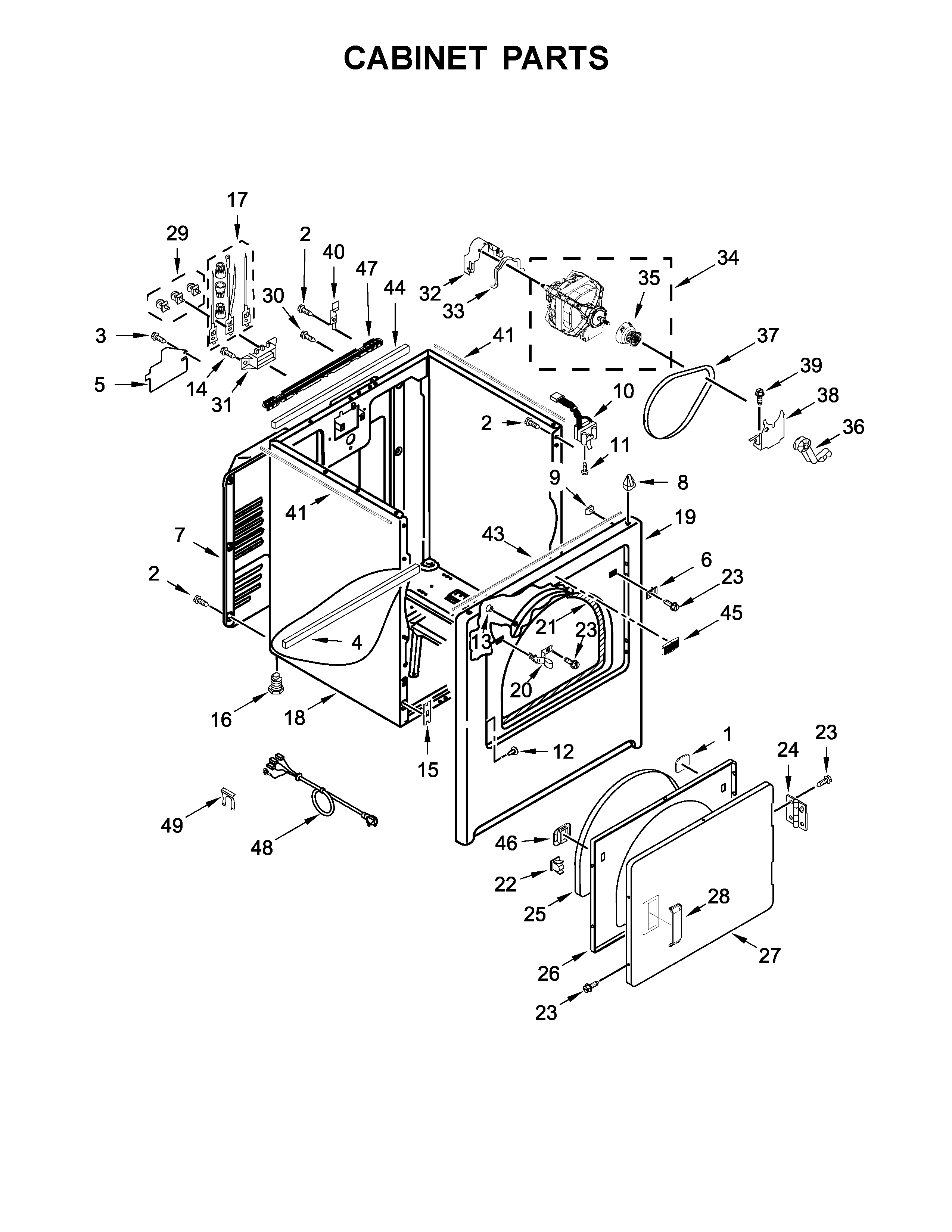 Cabinet parts