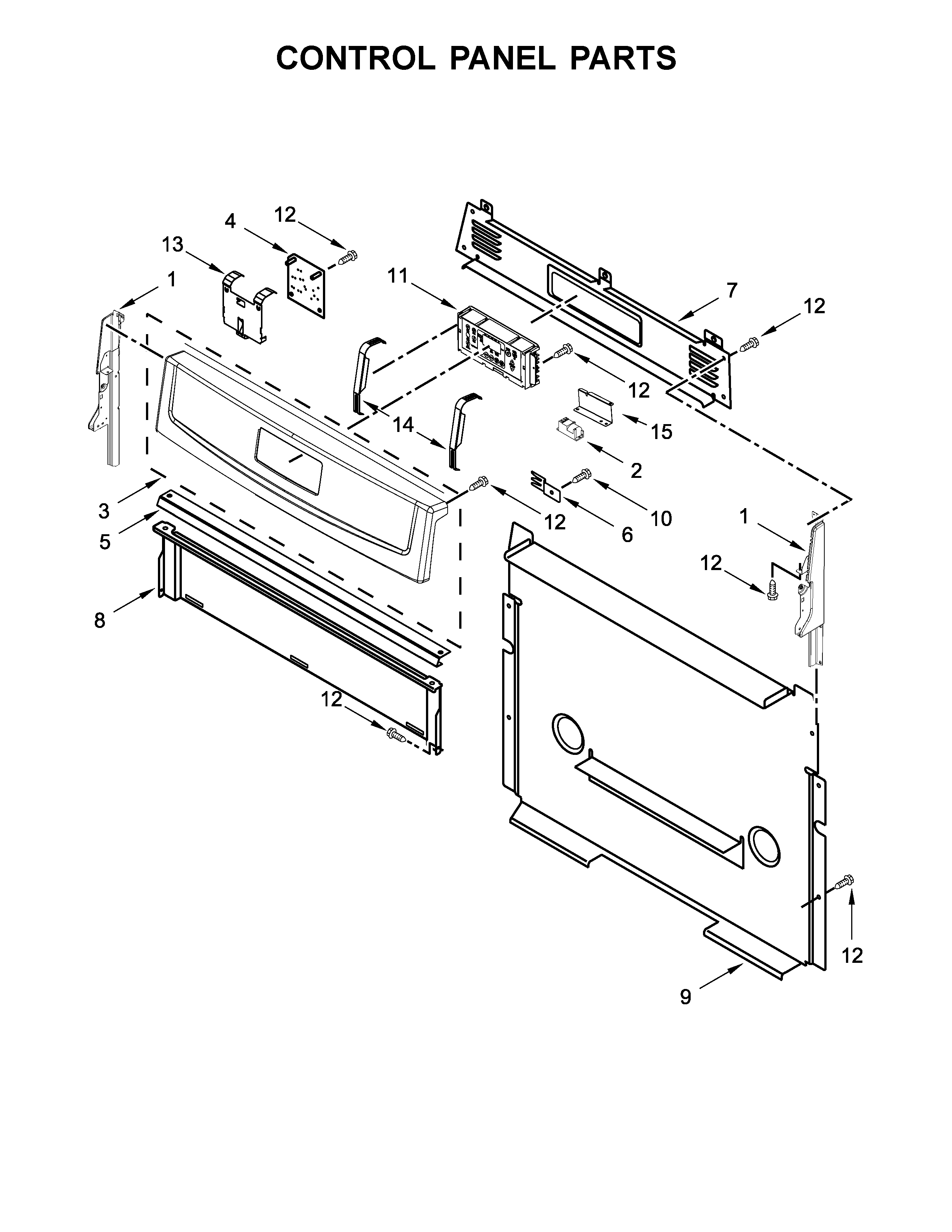 Control panel parts
