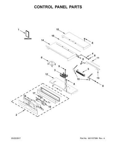 Control panel parts