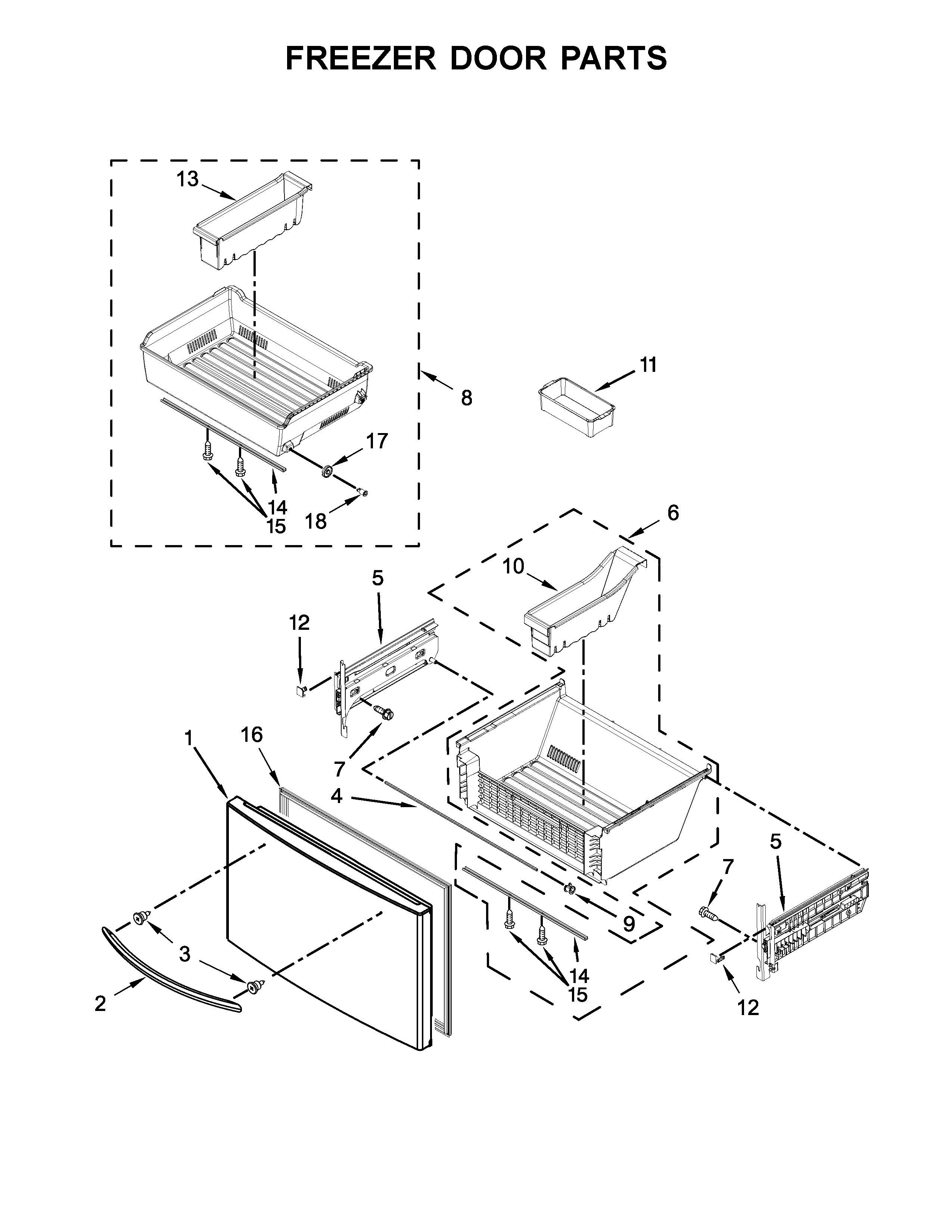 FREEZER DOOR PARTS