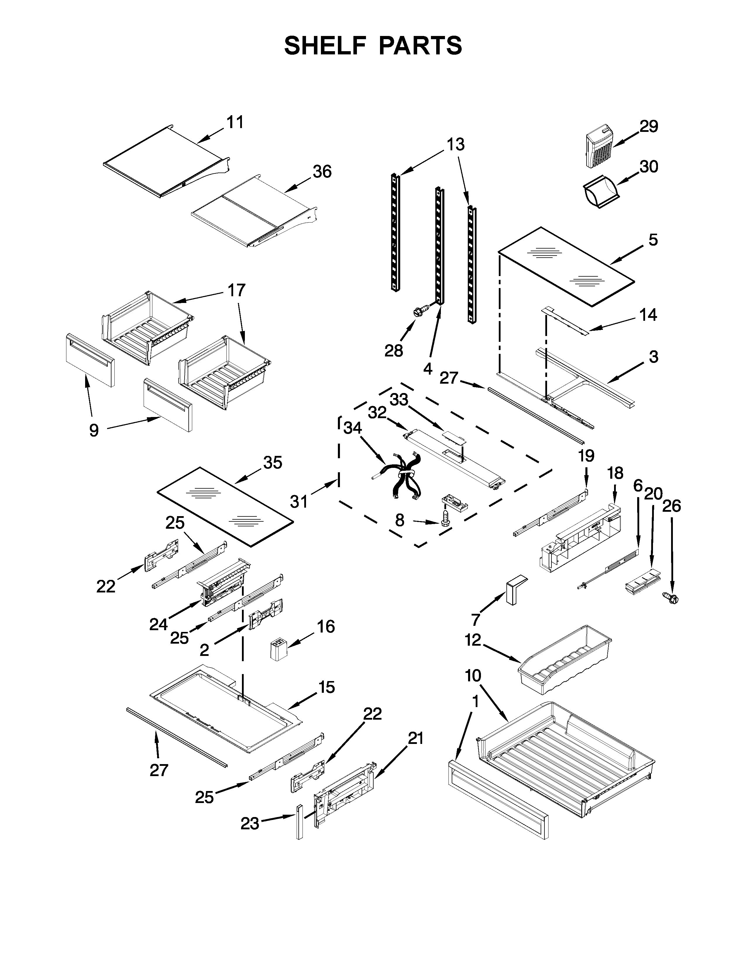 SHELF PARTS