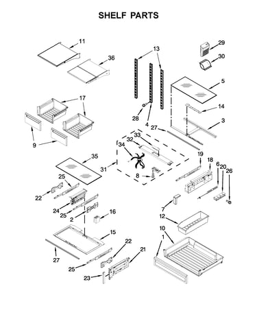 Shelf parts
