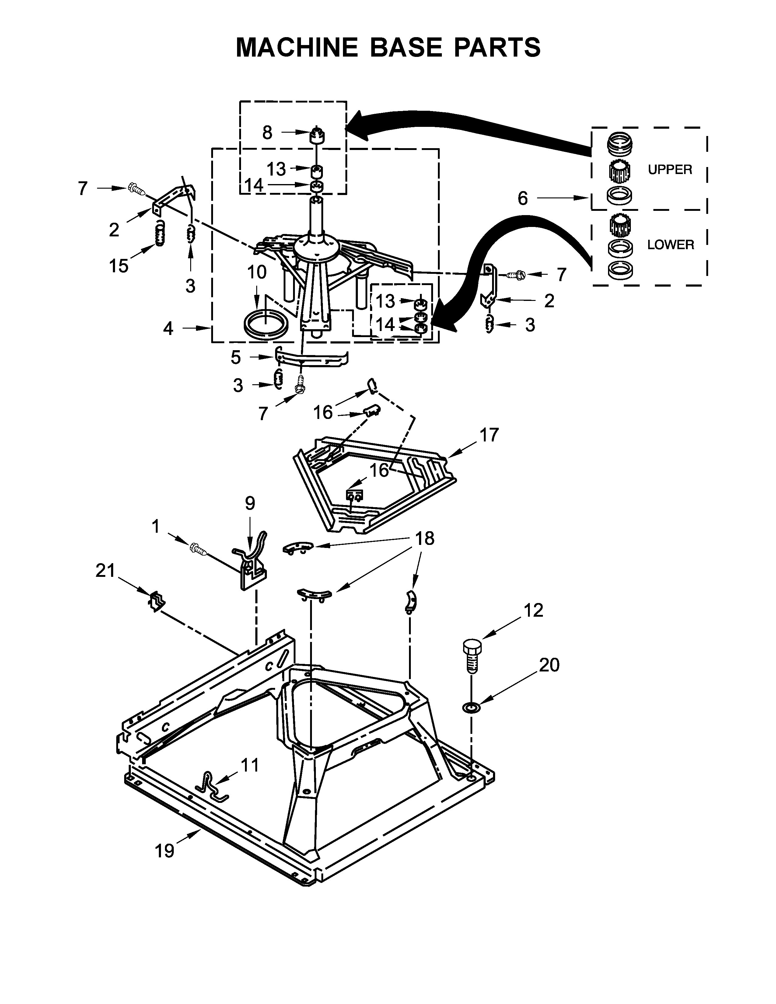 MACHINE BASE PARTS