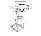 Whirlpool WET4027EW0 machine base parts diagram