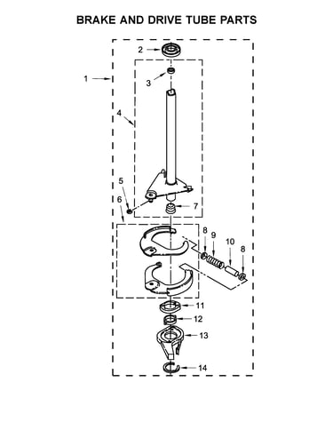 Brake and drive tube parts