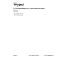 Whirlpool WFG715H0EH0 cover sheet diagram