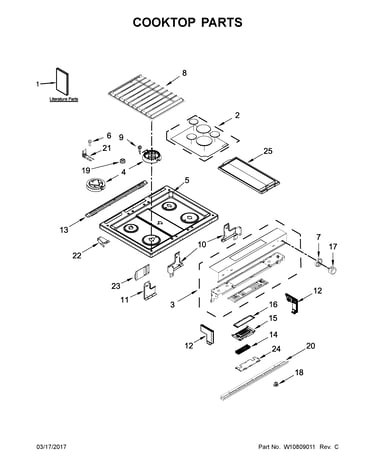 Cooktop parts
